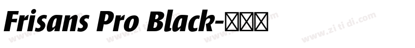 Frisans Pro Black字体转换